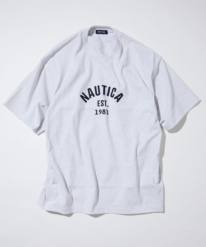 NAUTICA Felt Patch Arch Logo S/S Tee 毛氈拱形LOGO短袖T恤上衣