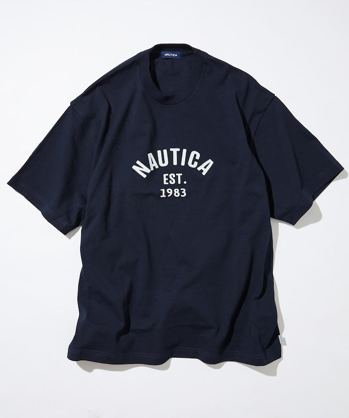 NAUTICA Felt Patch Arch Logo S/S Tee 毛氈拱形LOGO短袖T恤上衣