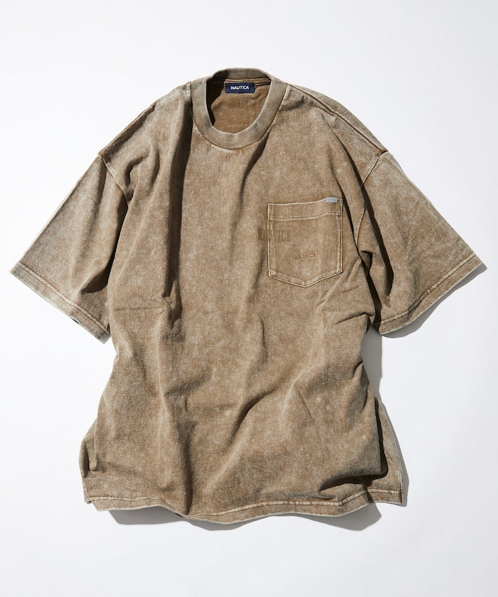 NAUTICA Bleach Washed Hidden Logo S/S PKT Tee 漂染隱藏LOGO短袖口袋T恤上衣