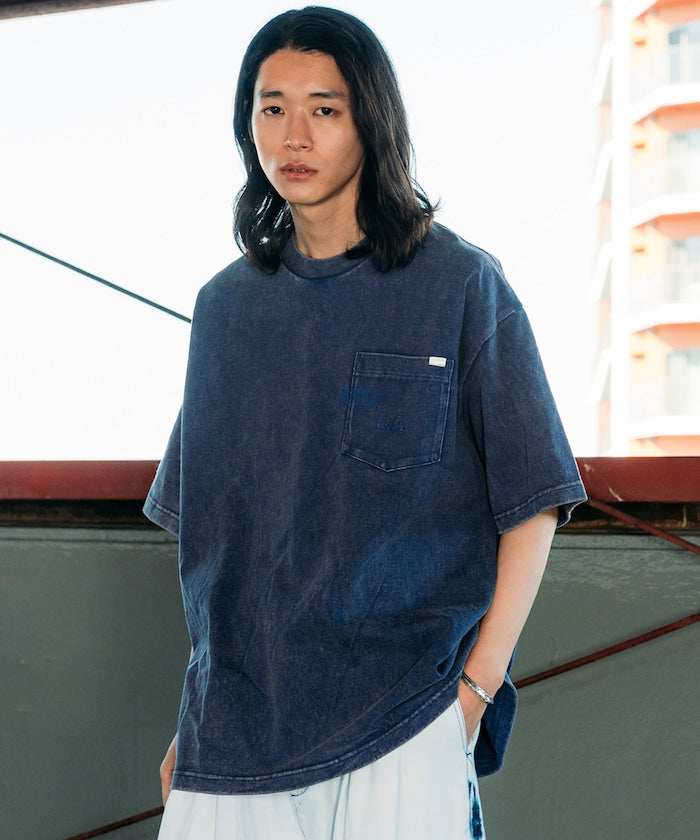 NAUTICA Bleach Washed Hidden Logo S/S PKT Tee 漂染隱藏LOGO短袖口袋T恤上衣