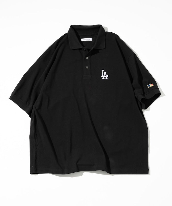 FREAK'S STORE MLB Major League Baseball One Point Logo Polo Shirt 刺繡短袖Polo衫