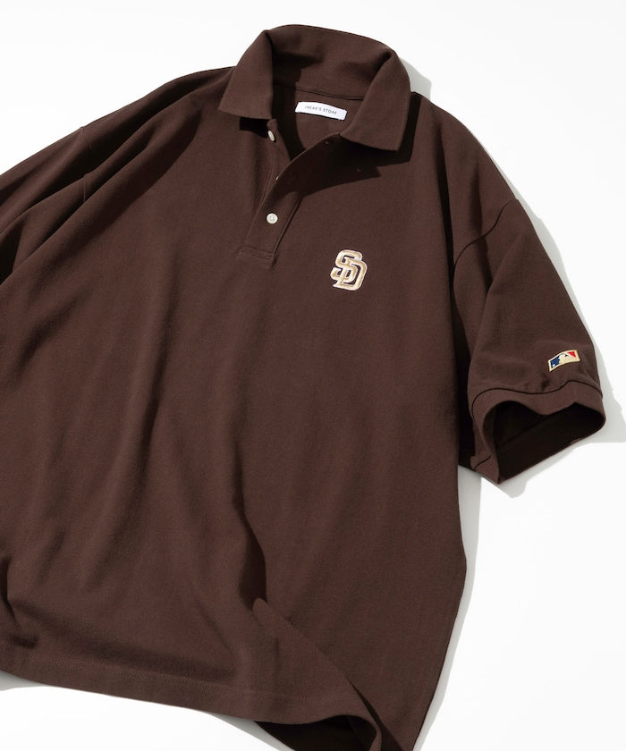 FREAK'S STORE MLB Major League Baseball One Point Logo Polo Shirt 刺繡短袖Polo衫