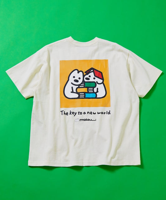 FREAK'S STORE matsui Books and Dogs back print T-shirt 印花短袖T恤