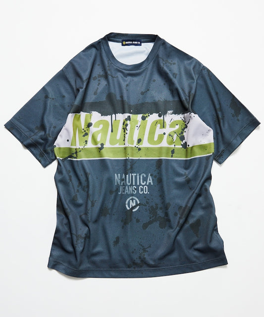 NAUTICA Mesh Print Logo T-shirt 品牌LOGO印花T恤
