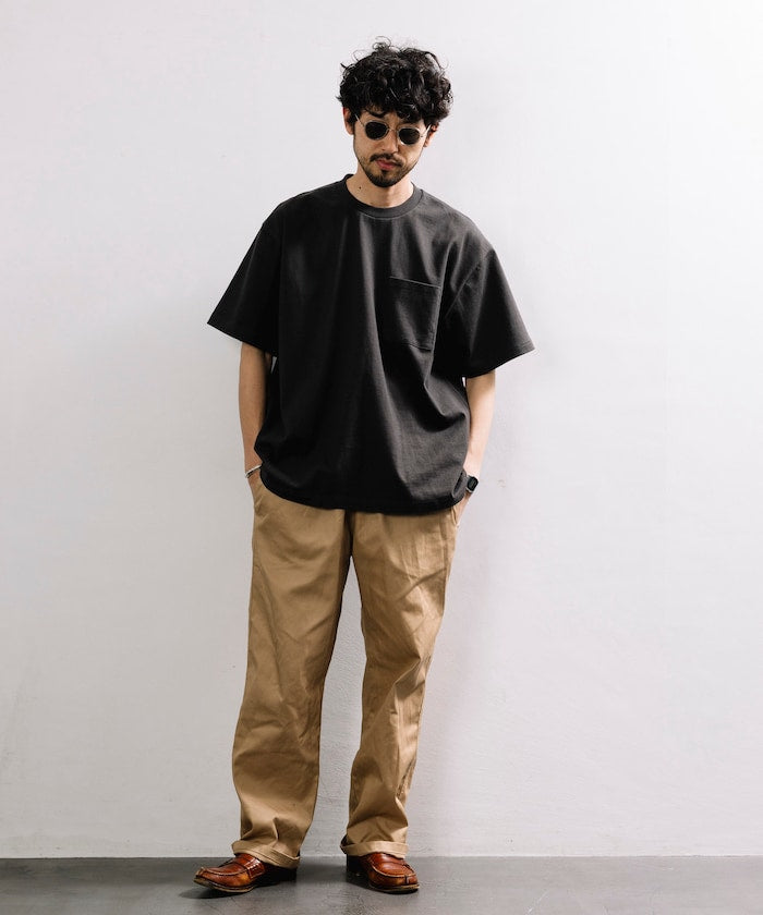 FREAK'S STORE 10.5 oz. HEAVY WEIGHT short sleeve crew neck pocket T-shirt 寬版口袋短袖T恤