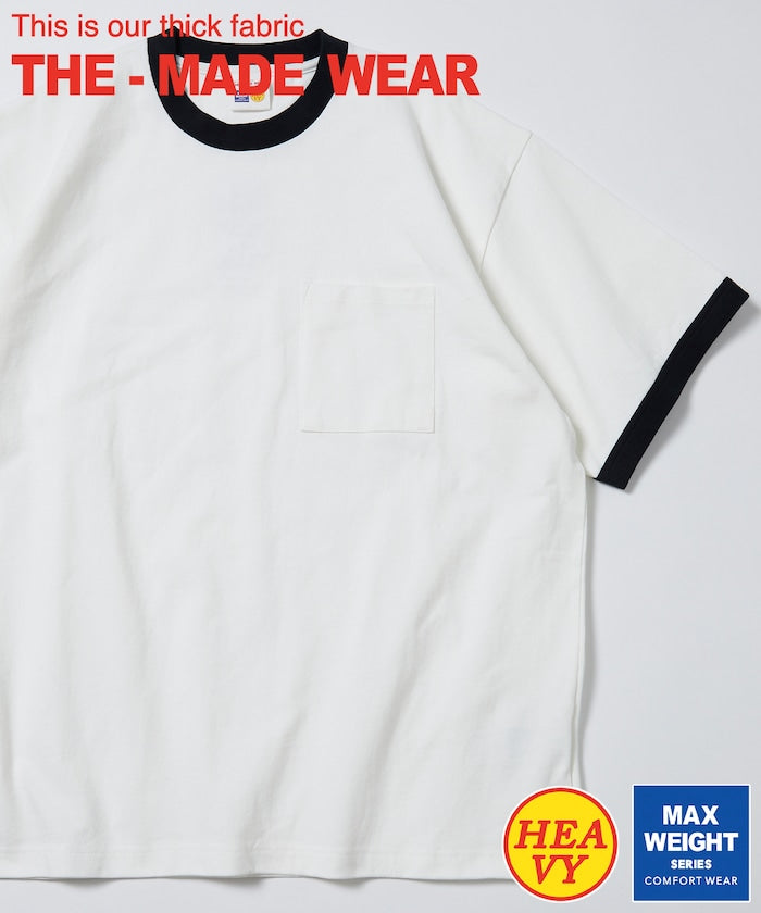 FREAK'S STORE 10.5 oz. HEAVY WEIGHT short sleeve crew neck pocket T-shirt 寬版口袋短袖T恤
