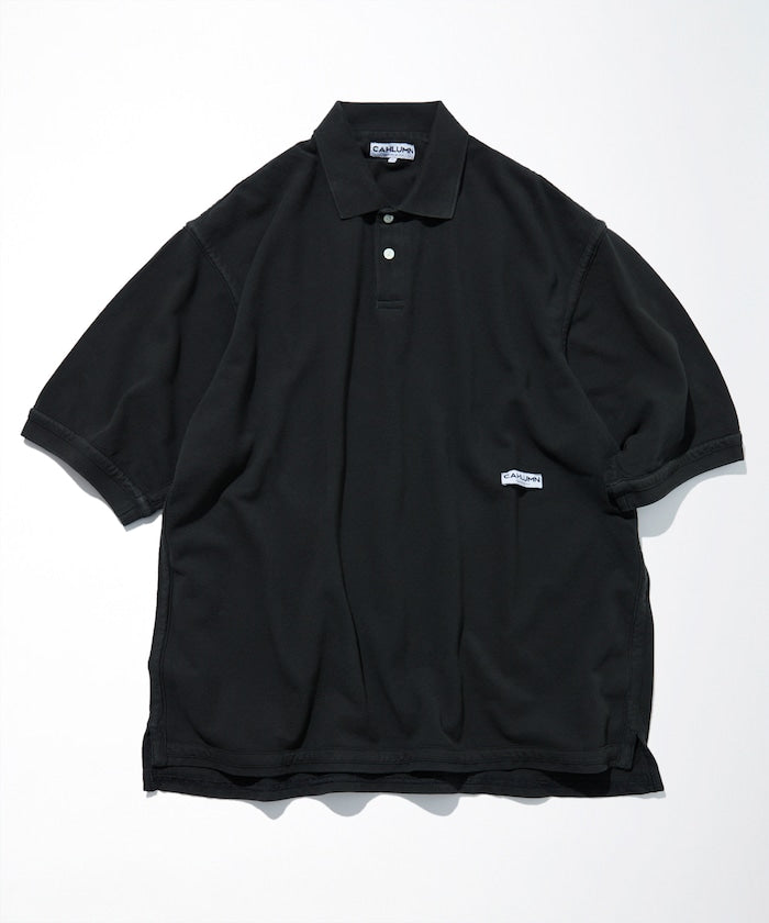 CAHLUMN Over dye Polo Shirt 品牌標誌POLO衫