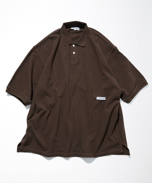 CAHLUMN Over dye Polo Shirt 品牌標誌POLO衫