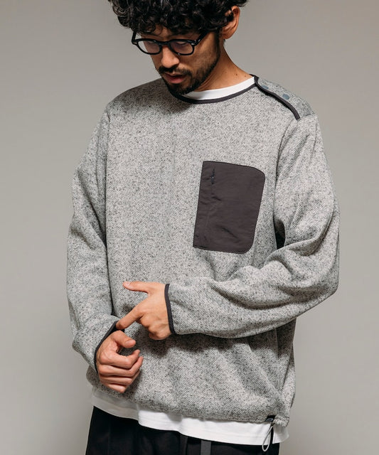FREAK'S STORE Relaxed Fit Knit Fleece Spindle Pullover 寬鬆圓領羊毛針織衫