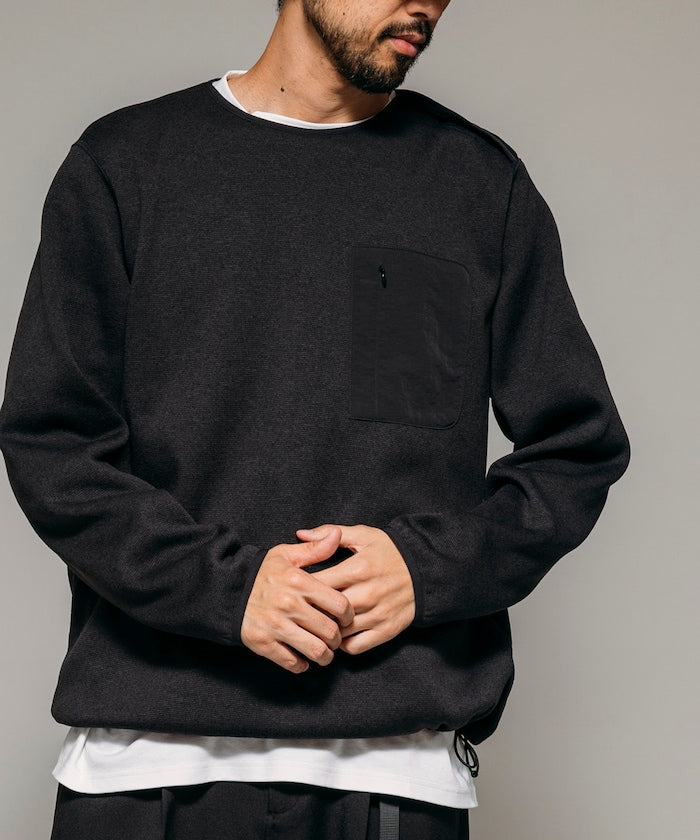 FREAK'S STORE Relaxed Fit Knit Fleece Spindle Pullover 寬鬆圓領羊毛針織衫