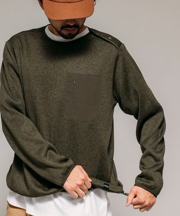 FREAK'S STORE Relaxed Fit Knit Fleece Spindle Pullover 寬鬆圓領羊毛針織衫