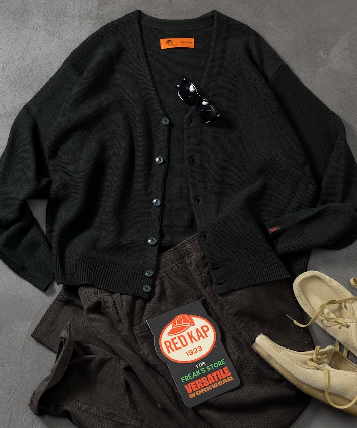 RED KAP Custom-made garter stitch solid Cardigan 針織開襟衫
