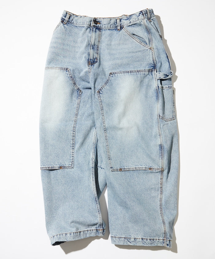 NAUTICA Super Wide Curve Double Knee Painter Pant 寬版錐形工裝單寧牛仔褲