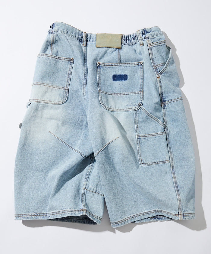 NAUTICA Super Wide Curve Double Knee Denim Cropped Pants 超寬版弧形雙層牛仔九分褲