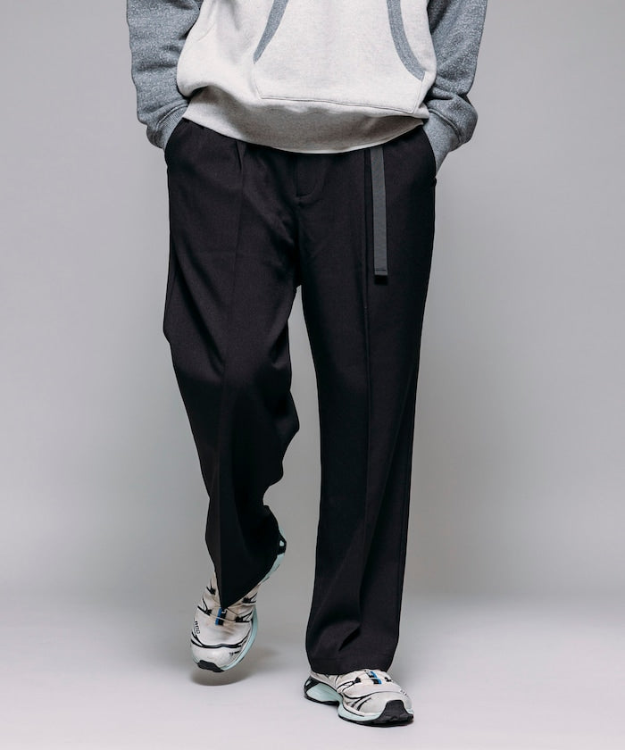 FREAK'S STORE T/R 編織腰帶休閒長褲