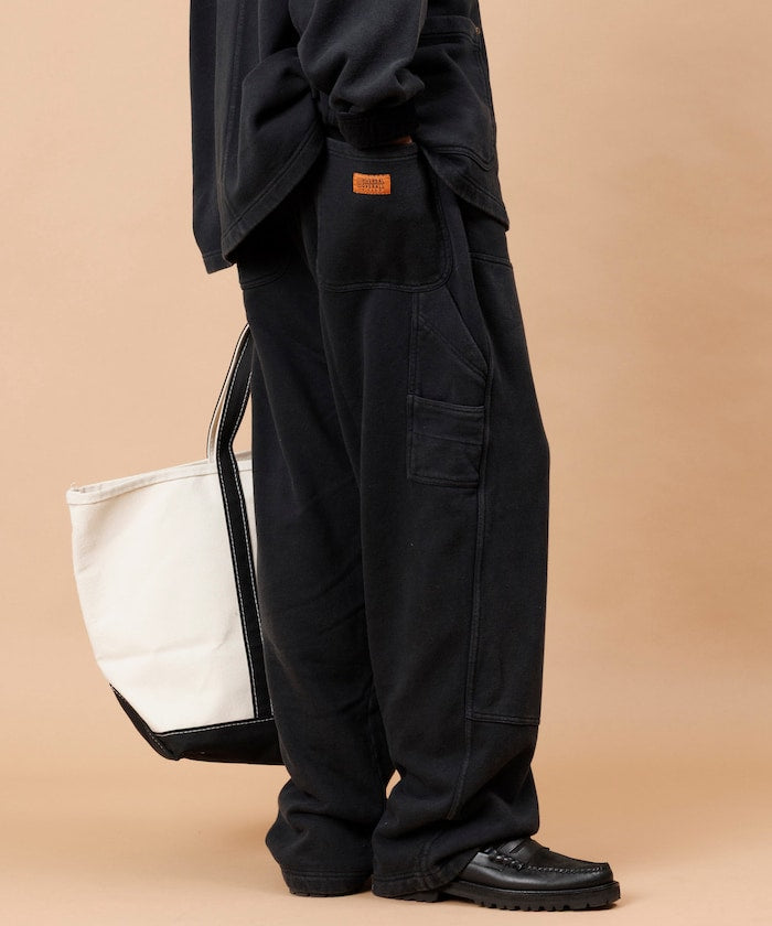 UNIVERSAL OVERALL powder-finished double-knee Pants 復古工裝畫家長褲