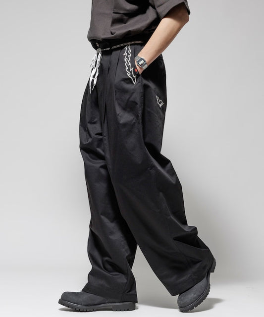 RED KAP SMU PT-38 2TUCK BAGGY WIDE Western Embroidery TWILL PANTS 刺繡休閒長褲