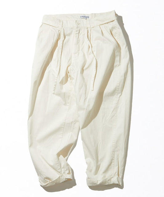 CAHLUMN Organic Cotton 2 Tuck Chino Pant 抽繩休閒長褲