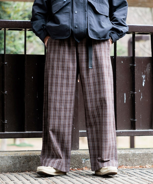 FREAK'S STORE x Foxfire Fishing Satellite Pants 寬版格紋褲