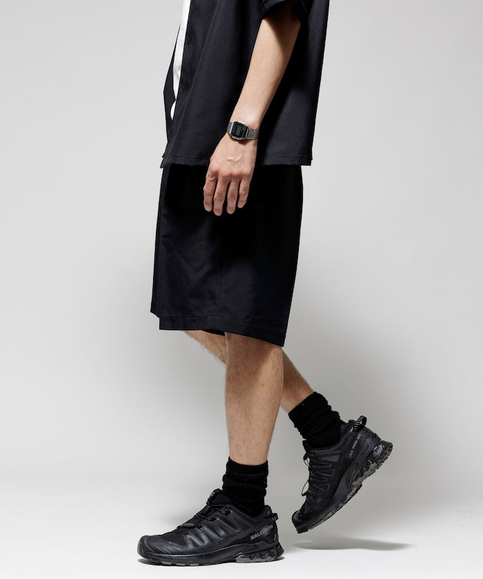 FREAK'S STORE Reflax functional material wide silhouette easy Pants 彈性寬版休閑短褲