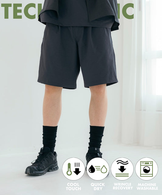 FREAK'S STORE Quick-drying material Relaxed fit Easy Pants 亞麻居家休閒短褲