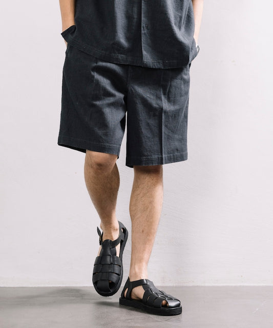 FREAK'S STORE LINEN COTTON EASY SHORTS 亞麻棉質休閒短褲