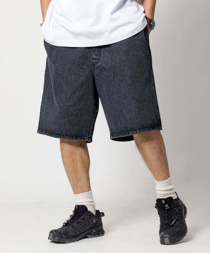 FREAK'S STORE Relaxed fit denim easy Pants 寬版休閑牛仔短褲