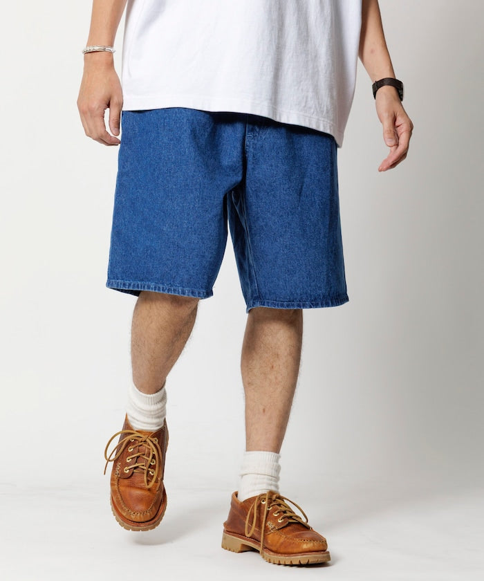 FREAK'S STORE Relaxed fit denim easy Pants 寬版休閑牛仔短褲