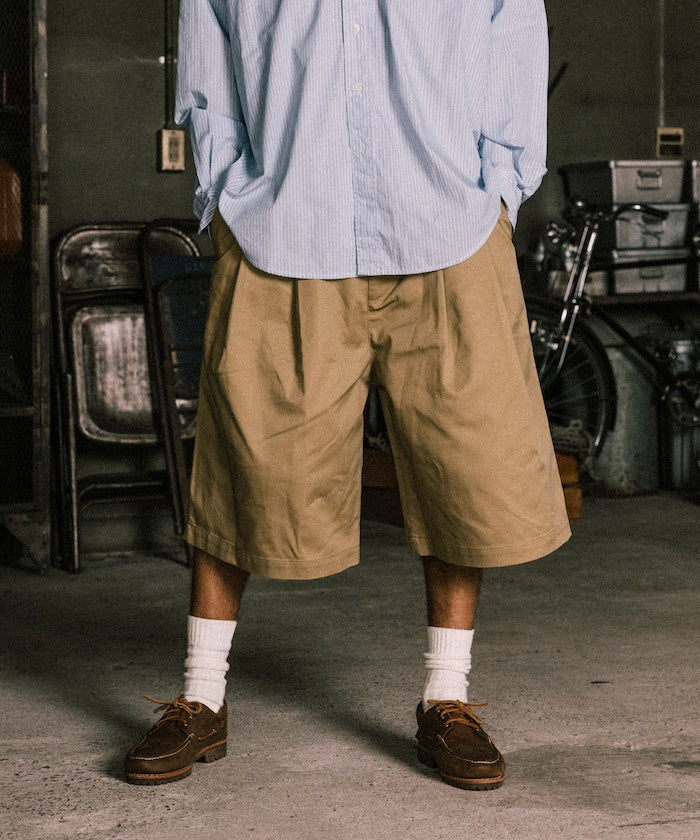 RED KAP 2TUCK BAGGY WIDE TWILL SHORTS PANTS 工裝短褲