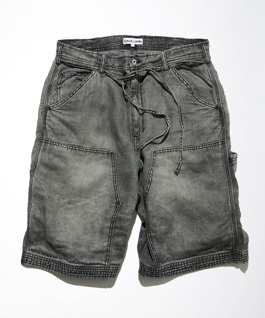 CAHLUMN French Linen Denim Painter Shorts 牛仔畫家短褲