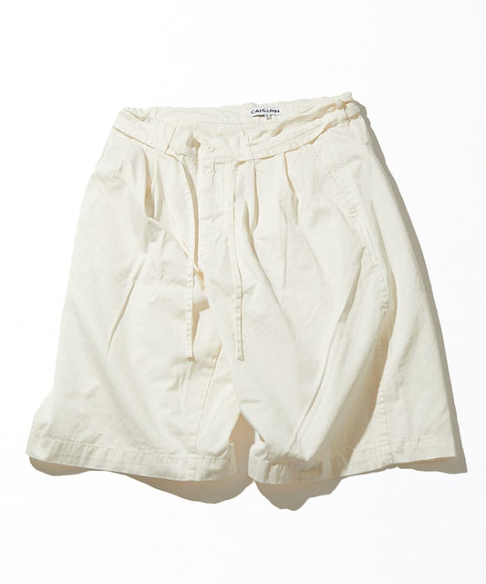 CAHLUMN Organic Cotton 2 Tuck Chino Shorts 抽繩休閒短褲