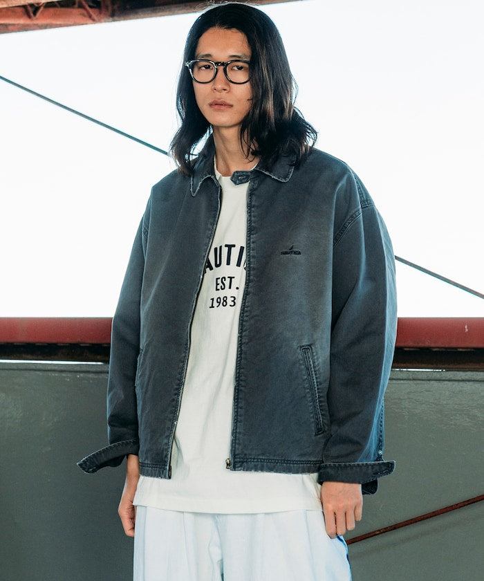 NAUTICA Garments Dyed Chino Zip Blouson SS 染色卡其布拉鍊短版外套 SS