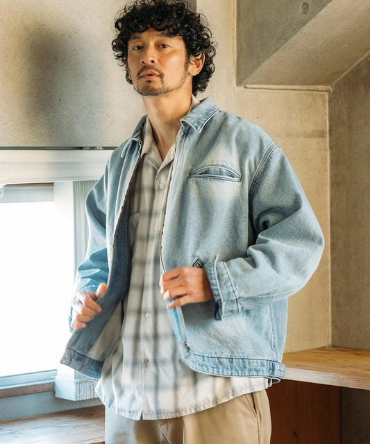 FREAK'S STORE 水洗加工牛仔丹寧短版外套