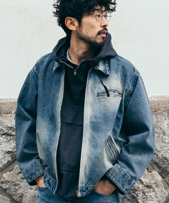 FREAK'S STORE 水洗加工牛仔丹寧短版外套