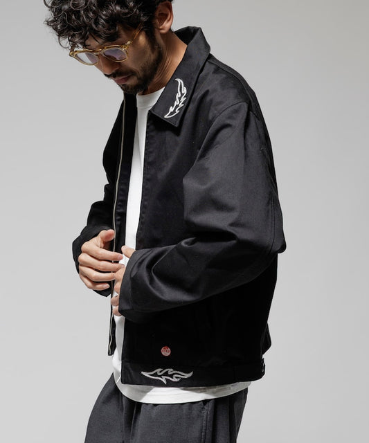 RED KAP SMU JK-22 Work Zip Western Embroidery JACKET 刺繡拉鍊夾克