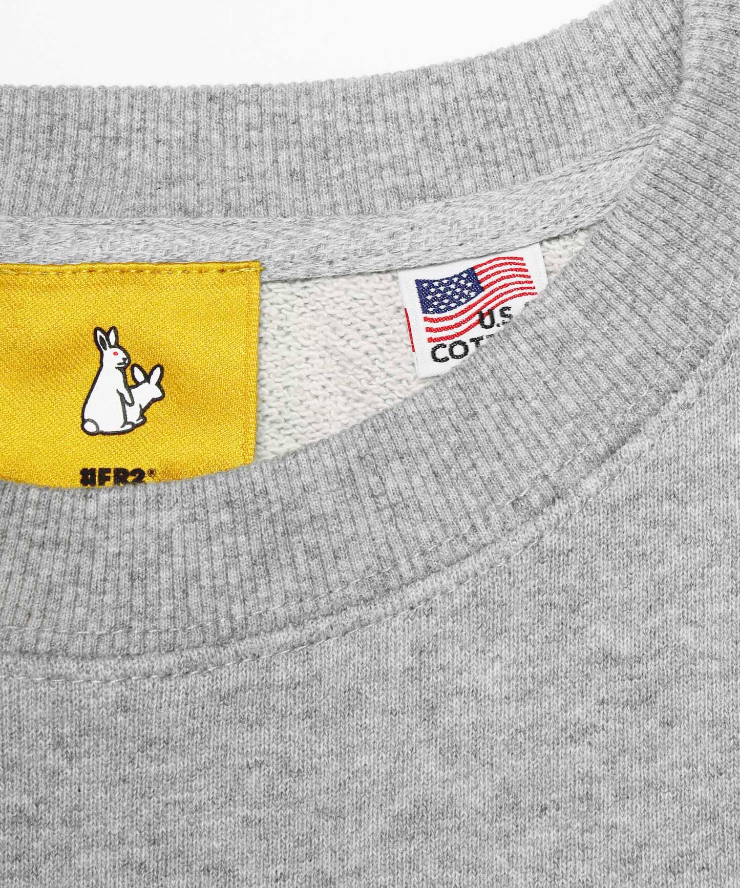 #FR2 美國棉小方框Logo刺繡大學T USA Cotton Small Box Logo Embroidery Sweatshirt