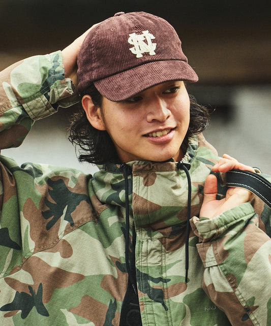 NAUTICA 復古燈芯絨字母棒球帽