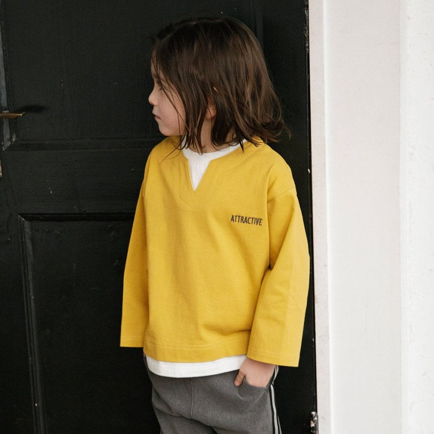 branshes 分層假兩件長袖T上衣