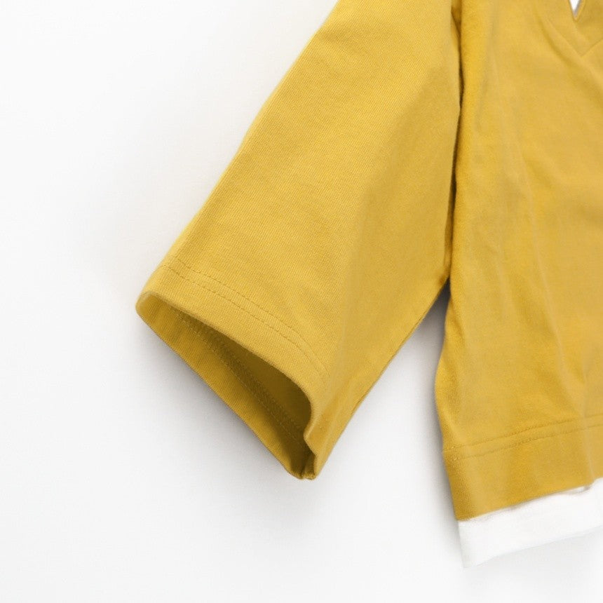 branshes 分層假兩件長袖T上衣