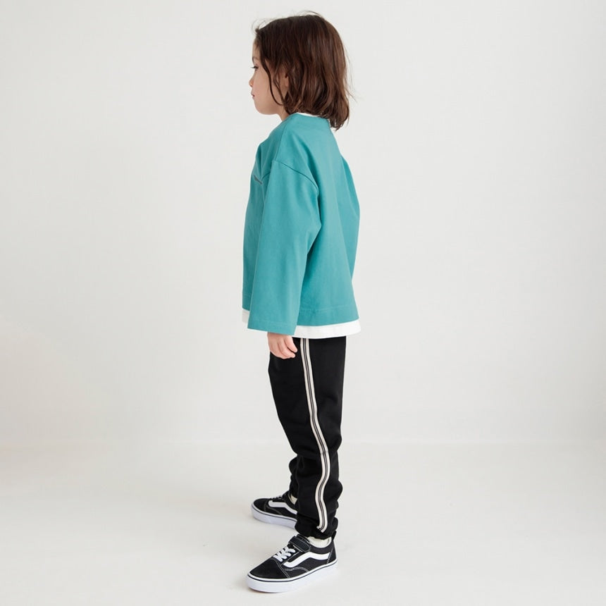 branshes 分層假兩件長袖T上衣