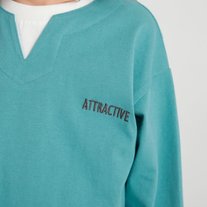 branshes 分層假兩件長袖T上衣