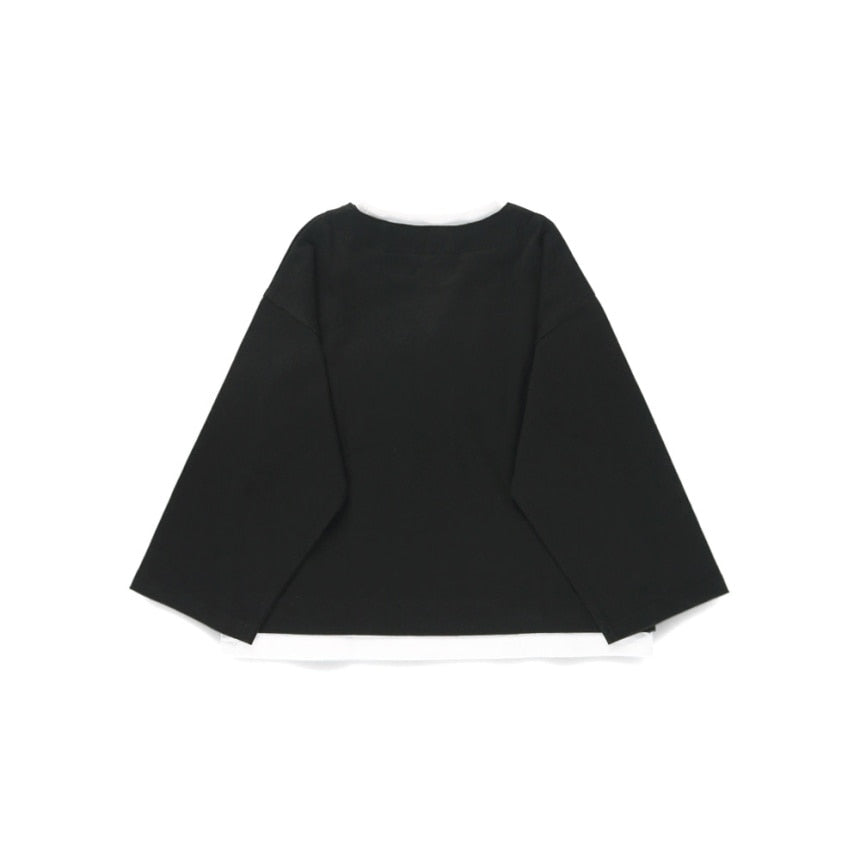 branshes 分層假兩件長袖T上衣