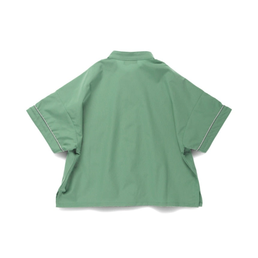 branshes Band collar short sleeve shirt 立領短袖襯衫