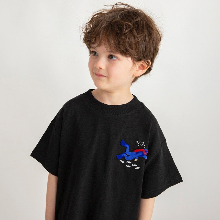 branshes Toothbrush Print Short Sleeve T-Shirt 印花短袖T恤