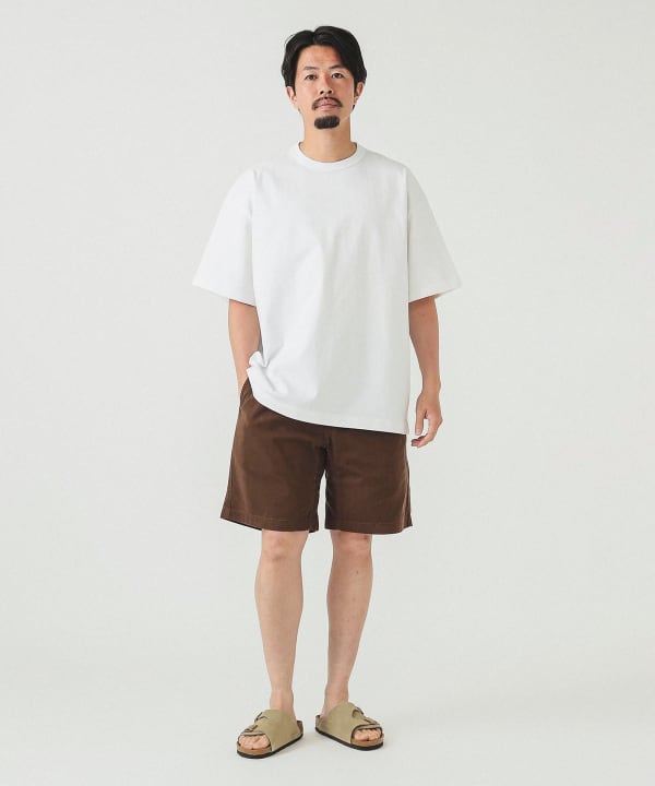 BEAMS JAPAN 厚磅純色短袖T恤