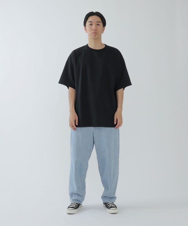 BEAMS JAPAN 厚磅純色短袖T恤