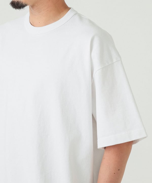 BEAMS JAPAN 厚磅純色短袖T恤