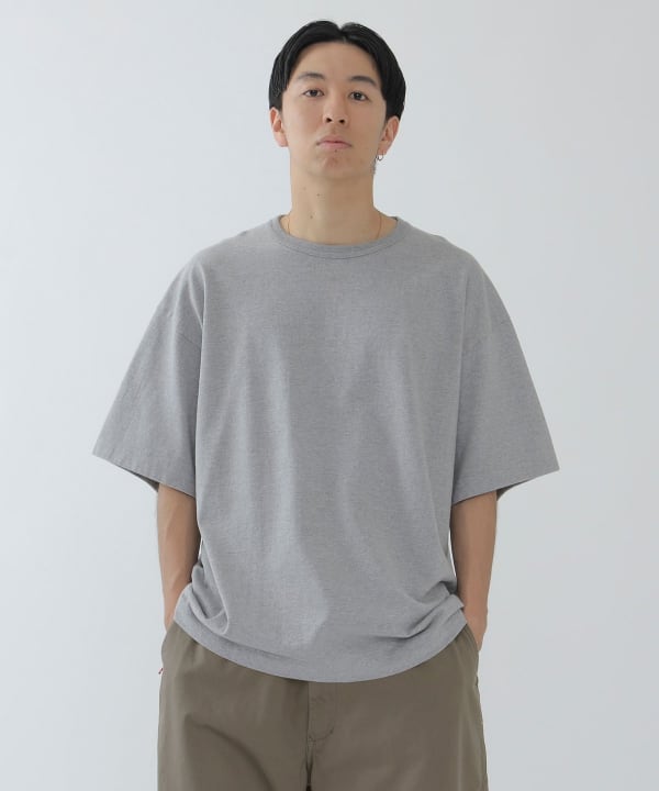 BEAMS JAPAN 厚磅純色短袖T恤