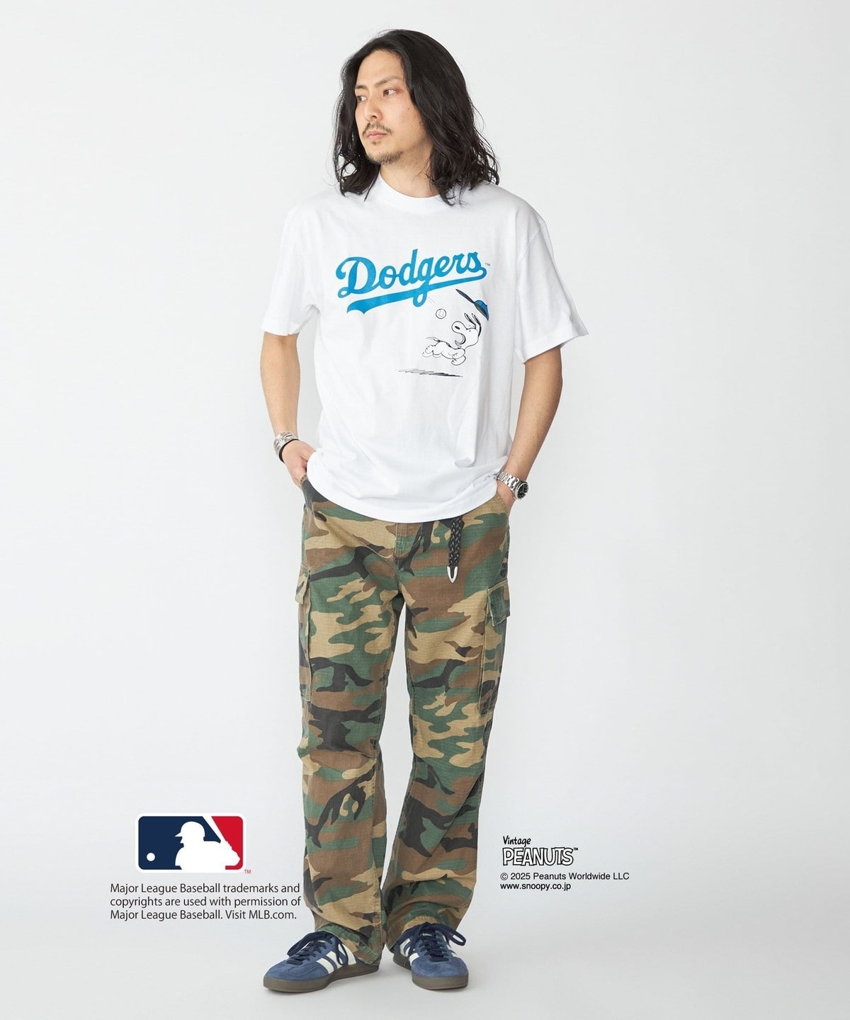SHIPS PEANUTS × MLB 限定印花短袖T恤