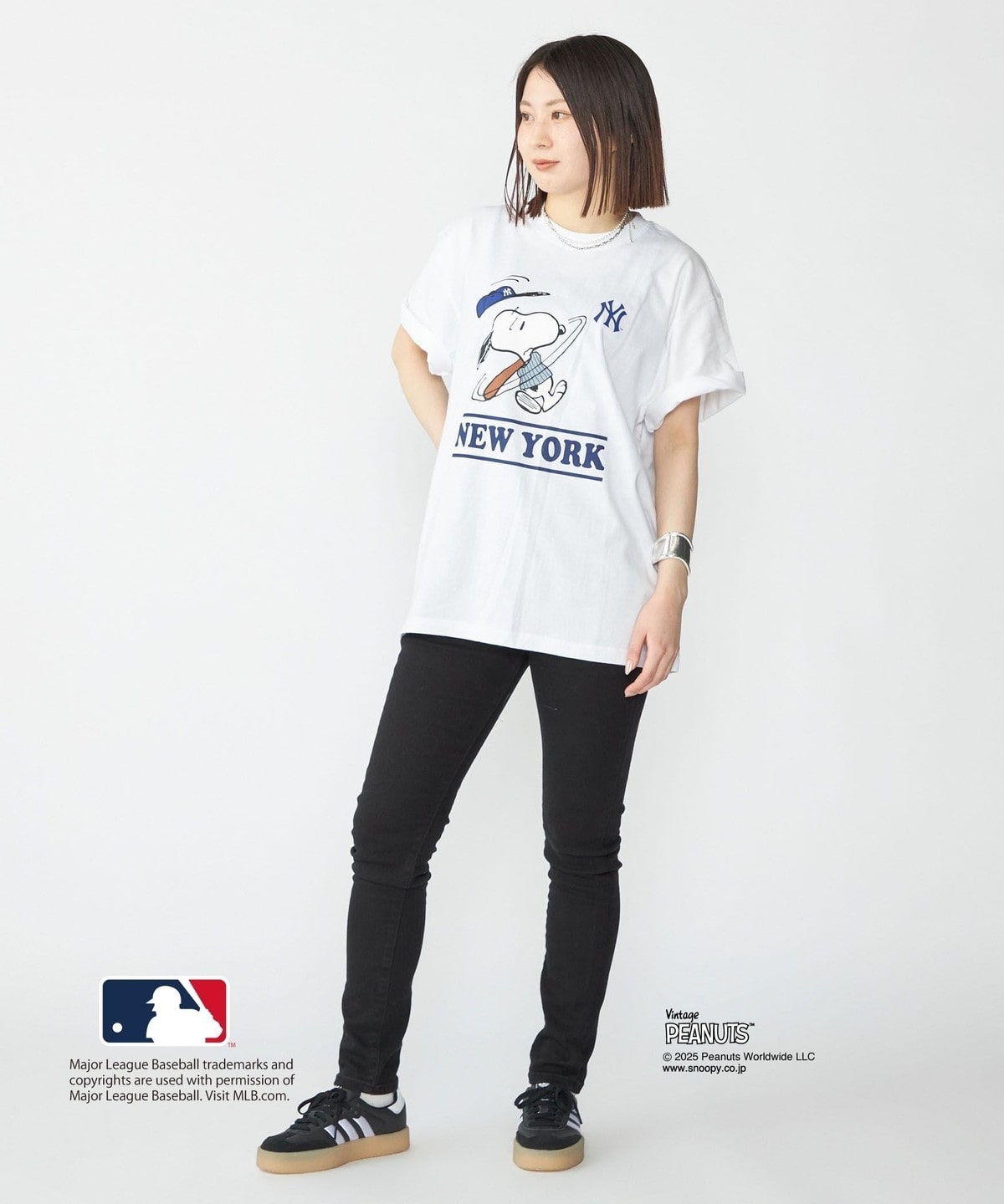 SHIPS PEANUTS × MLB 限定印花短袖T恤